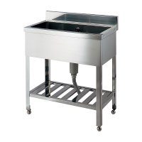 カクダイ 457-102-90 水栓金具 ステンレスシンク 1槽式 奥行600 幅900 受注生産品[§♪]