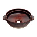 カクダイ 493-275-BR 洗面所 土鍋手洗器 和風 瑠珠 陶器製 信楽焼 置型 鰹節 [♪」