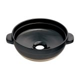 カクダイ 493-275-D 洗面所 土鍋手洗器 和風 瑠珠 陶器製 信楽焼 置型 海苔 [♪」