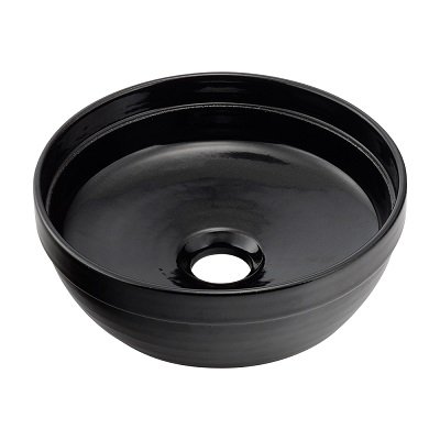 画像1: カクダイ 493-276-D 洗面所 丸型手洗器 和風 瑠珠 陶器製 信楽焼 置型 とこしえ [♪」