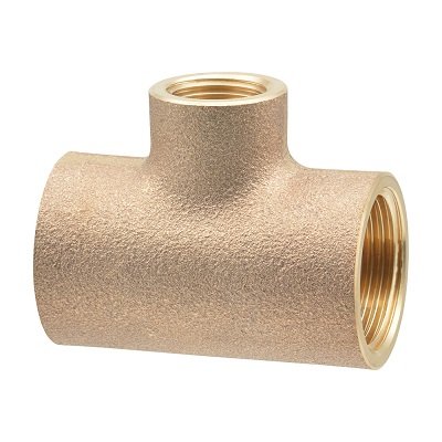 画像1: カクダイ 6126-40X13 水栓金具 砲金チーズ 異径 40X13