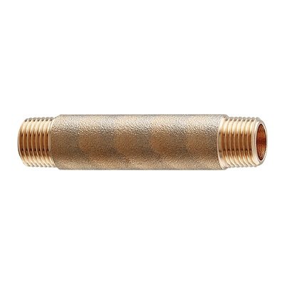 画像1: カクダイ 616-618-200 水栓金具 砲金長ニップル 長さ200