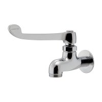 カクダイ 706-165-13QR 水栓金具 厨房用ロングレバー自在水栓本体 青・赤表示リング付