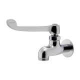 カクダイ 706-196-13QR 水栓金具 厨房用ロングレバー自在水栓本体 青・赤表示リング付
