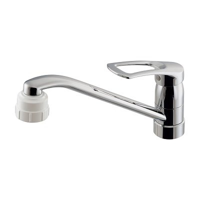 画像1: カクダイ 117-150 水栓金具 シングルレバー混合栓 ミストシャワー付 ブレードホース 逆流防止機能付