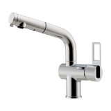 カクダイ 118-050-CH 水栓金具 シングルレバー引出し混合栓 CORDIA ブレードホース 逆流防止機能付