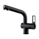 カクダイ 118-050-MD 水栓金具 シングルレバー引出し混合栓 CORDIA ブレードホース 逆流防止機能付 マットブラック