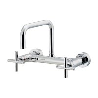 カクダイ 124-120-CH 水栓金具 2ハンドル混合栓 JUBE