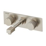 カクダイ 129-100A-MN 水栓金具 壁ユニット混合栓 OPUS レトロシルバー