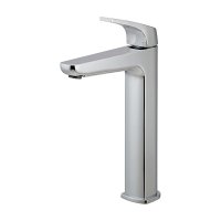 カクダイ 183-357C-CH 水栓金具 シングルレバー混合栓 トール AVALO ブレードホース 逆流防止機能なし