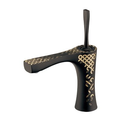 画像1: カクダイ 183-361-G 水栓金具 シングルレバー混合栓 Buttobi 凛 ブレードホース 逆流防止機能なし 七宝