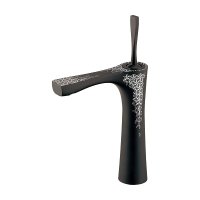 カクダイ 183-363-S 水栓金具 シングルレバー混合栓 ミドル Buttobi 凛 ブレードホース 逆流防止機能なし 麻葉