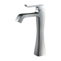 カクダイ 183-370B-CH 水栓金具 シングルレバー混合栓 ミドル RATONA ブレードホース 逆流防止機能なし