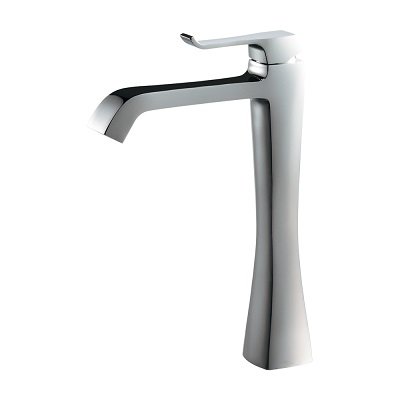 画像1: カクダイ 183-370C-CH 水栓金具 シングルレバー混合栓 トール RATONA ブレードホース 逆流防止機能なし