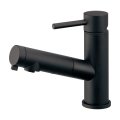 カクダイ 184-030A-MD 水栓金具 シングルレバー引出し混合栓 SYATORA ブレードホース 逆流防止機能付 マットブラック