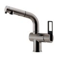 カクダイ 184-425A-DS 水栓金具 シングルレバー引出し混合栓 CORDIA ブレードホース 逆流防止機能付 ダークシルバー