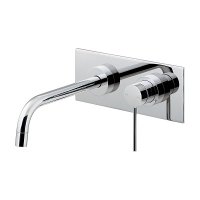 カクダイ 199-001B-CH 水栓金具 壁ユニット混合栓 ロング VARUNA 逆流防止機能なし