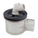 カクダイ 426-144-GY 水栓金具 横引トラップ チャコール