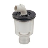 カクダイ 426-154-GY 水栓金具 縦引トラップ チャコール