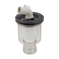 カクダイ 426-154-GY 水栓金具 縦引トラップ チャコール