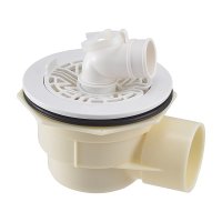 カクダイ 426-160-W 水栓金具 横引トラップ ホワイト
