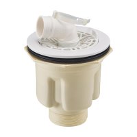 カクダイ 426-170-W 水栓金具 縦引トラップ ホワイト