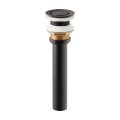 カクダイ 432-440-32D 水栓金具 排水金具ユニット フラットキャップ付 ブラック