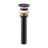 カクダイ 432-440-32D 水栓金具 排水金具ユニット フラットキャップ付 ブラック