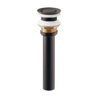 カクダイ 432-440-32D 水栓金具 排水金具ユニット フラットキャップ付 ブラック