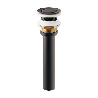 画像1: カクダイ 432-440-32D 水栓金具 排水金具ユニット フラットキャップ付 ブラック