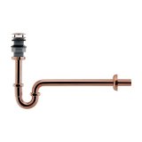 カクダイ 432-650-25BR 水栓金具 丸鉢つきPトラップ 化粧キャップ付 カッパーブラウン
