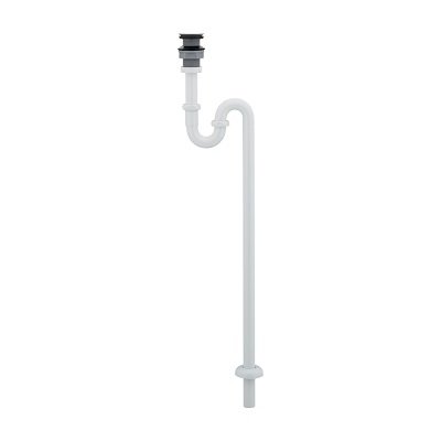 画像1: カクダイ 433-330-25W 水栓金具 丸鉢つきSトラップ ホワイト