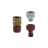 カクダイ 568-350 水栓金具 屋外用ホース接続セット 差込式カップリング水栓用