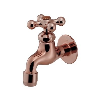 画像1: カクダイ 701-031-BR 水栓金具 泡沫横水栓 カッパーブラウン
