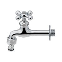 カクダイ 701-121B-CH 水栓金具 横水栓 ロング