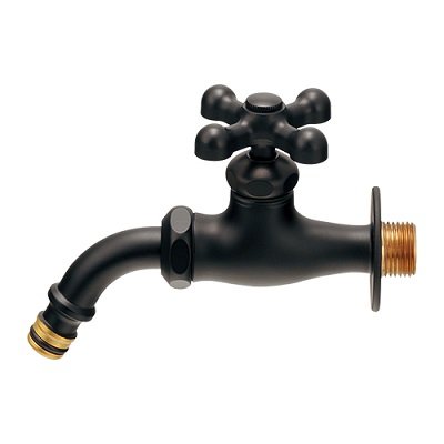 画像1: カクダイ 701-151-MD 水栓金具 万能ホーム水栓 マットブラック