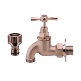カクダイ 701-346-BR 水栓金具 横水栓 カッパーブラウン