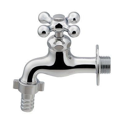 画像1: カクダイ 701-421 水栓金具 横水栓 カップリング付