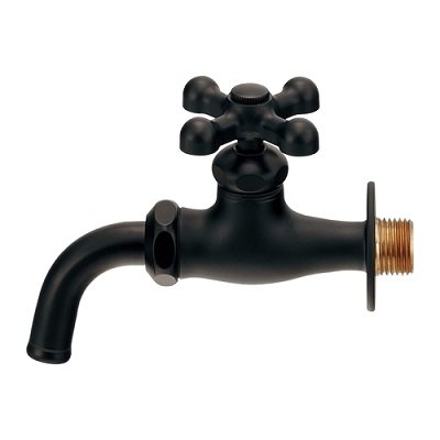 画像1: カクダイ 701-511-MD 水栓金具 万能ホーム水栓 マットブラック