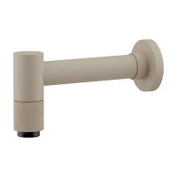 カクダイ 702-080B-MBE 水栓金具 横水栓 ロング 鎚 90°ハンドル開閉 マットベージュ