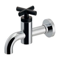 カクダイ 702-210-CD 水栓金具 横水栓 JUBE 90°ハンドル開閉
