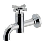 カクダイ 702-210-CH 水栓金具 横水栓 JUBE 90°ハンドル開閉