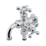 カクダイ 704-251-CH 水栓金具 双口万能ホーム水栓
