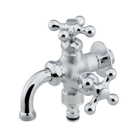 カクダイ 704-251-CH 水栓金具 双口万能ホーム水栓