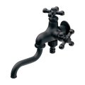 カクダイ 704-311-MD 水栓金具 双口自在水栓 マットブラック