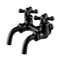 カクダイ 704-321-MD 水栓金具 双口万能ホーム水栓 マットブラック