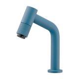カクダイ 716-080A-MB 水栓金具 立水栓 鎚 90°ハンドル開閉 マットブルー