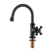 カクダイ 719-131-MD 水栓金具 泡沫立形スワン水栓 マットブラック