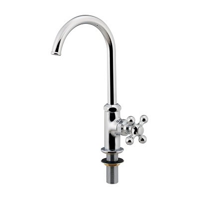 画像1: カクダイ 719-601 水栓金具 立形スワン水栓 凍結防止付