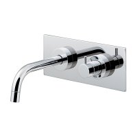 カクダイ 729-001A-CH 水栓金具 壁ユニット水栓 VARUNA 90°ハンドル開閉